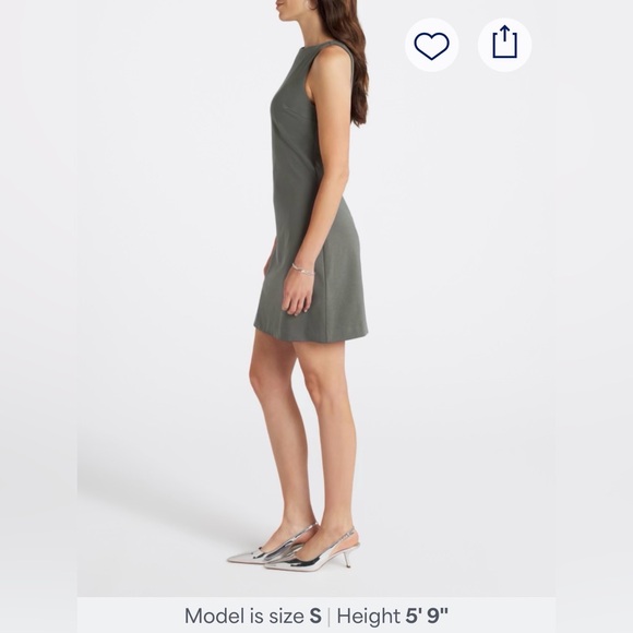 41 Hawthorn Sleeveless Grey Shift Dress - Workwear Stable - Size S - Picture 8 of 10